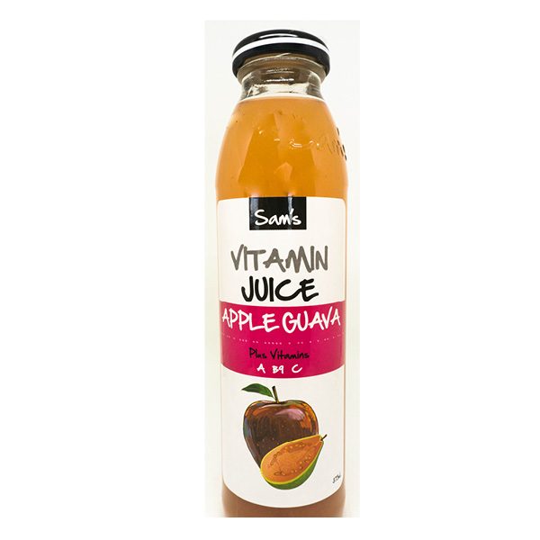 Sams Juice Apple Guava Glass 375ml