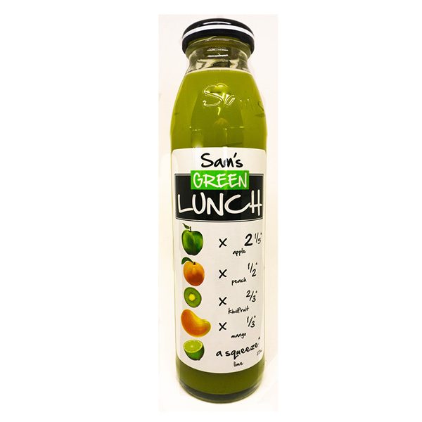 Sams Juice Green Lunch Glass 375ml
