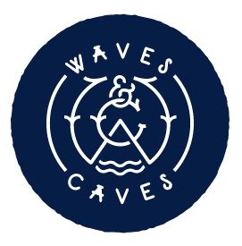 Waves & Caves logo